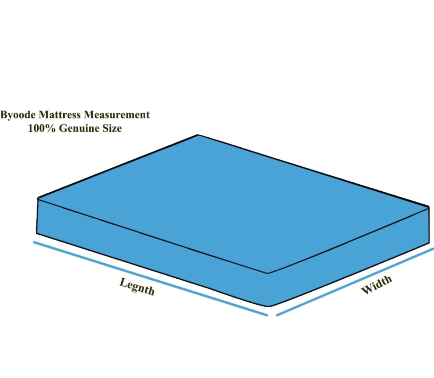 Mattress Protector/Cover Premium | Breathable and Hypoallergenic Ultra Soft Zipped Bed Protector 72"x48" 6 inches height and deep - Byoode